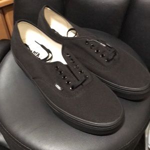 Vans Authentic Black Mens Size 12